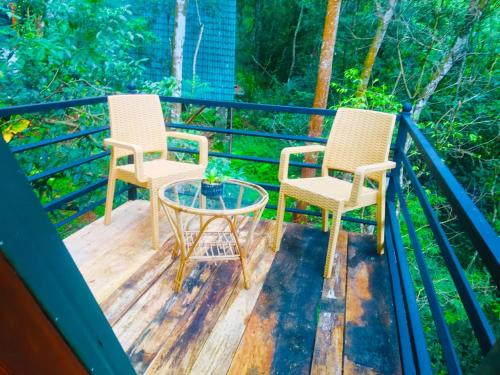 Balkón nebo terasa v ubytování Mahaweli Frills Nature Resort