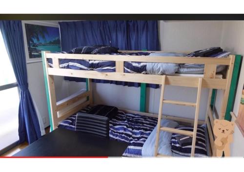 2 literas en una habitación compartida con un gato en Hawaiian Cottage Villa Shirako1 - Vacation STAY 20442v, en Shirako