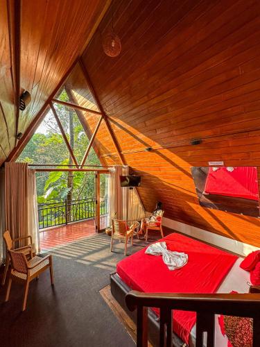 Balkón nebo terasa v ubytování Mahaweli Frills Nature Resort