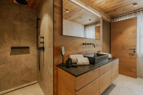 Kuchyň nebo kuchyňský kout v ubytování Almrausch BoutiqueChalet TOP 1