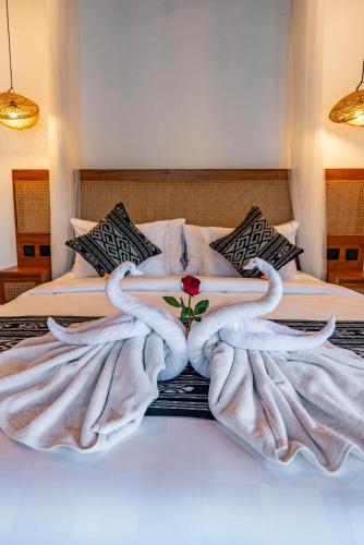 Katil atau katil-katil dalam bilik di Jatining Ubud Villa & Spa