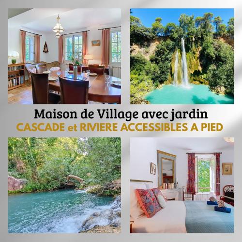Maison de village, Accès cascade et rivière