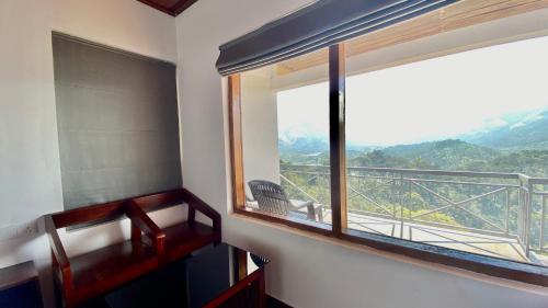 B&Bから撮影された、または一般的な山の景色