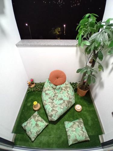 Un jardín fuera de Apartman MED