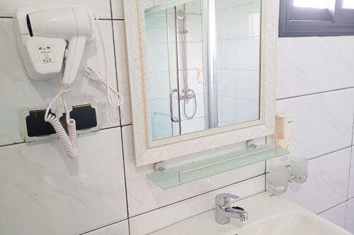 Koupelna v ubytování Penouël Hôtel