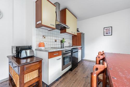Kuchyň nebo kuchyňský kout v ubytování Haus Edelweiss Mölltal