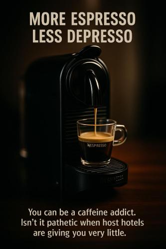 Kemudahan buat kopi dan teh di Vista Suites 1-2