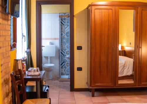 Koupelna v ubytování Agriturismo Il Colore del Grano