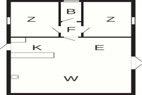 a schematic diagram of a typical house at 4 person holiday home in Haderslev-By Traum in Diernæs