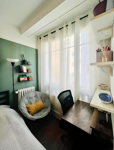 Llit o llits en una habitació de Tie-Break Studio