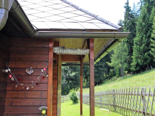 a gazebo with a solar roof at Chalet in Kalchberg near Klippitztörl Ski in Bad Sankt Leonhard im Lavanttal