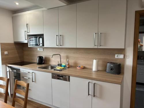 Kuchyň nebo kuchyňský kout v ubytování ANICO apartmány