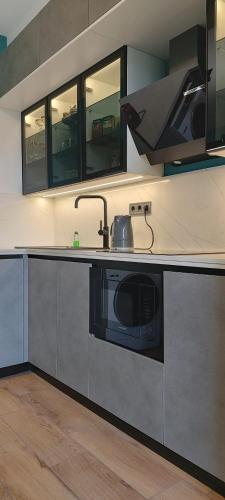 Una cocina o zona de cocina en Apartments Black Pearl of Ureki