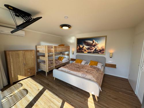 Postel nebo postele na pokoji v ubytování AVALON ideal gelegen zwischen Europapark und Rulantica
