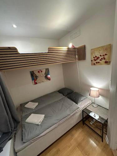 a bedroom with a bunk bed in a room at OSLO S, City Center Apartments in Oslo