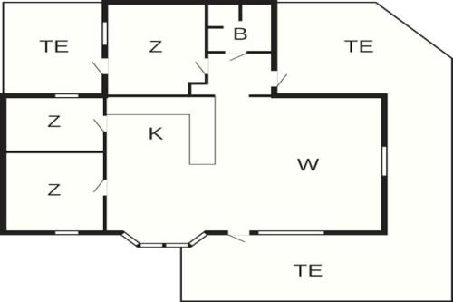 a floor plan of a house at Beachside Serenity-By Traum in Løkken