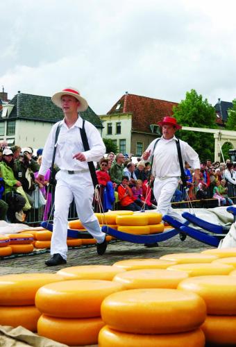 two men in white are playing on inflatable objects at Van der Valk Hotel Akersloot / A9 ALKMAAR in Akersloot