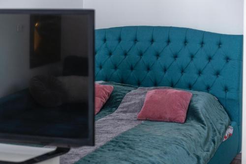 TV a/nebo společenská místnost v ubytování Modern Studio Apartman