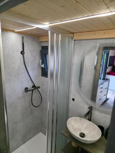 Koupelna v ubytování Labe Glamping
