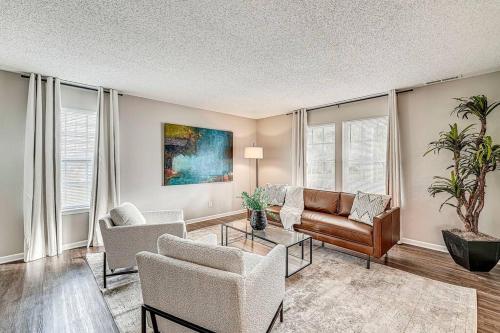 a living room with a couch and chairs at Lavish HUGE Noblesville and Carmel adjacent family home in Noblesville