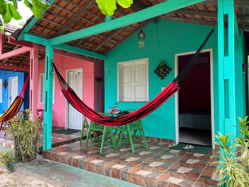 Zahrada ubytování Chalé do Pedro