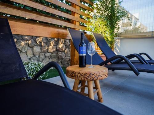Balkón nebo terasa v ubytování Holiday Home in Maslenica with Sea View