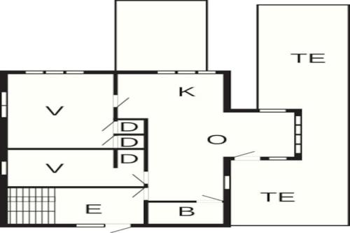 a floor plan of a house at 5 person holiday home in DYRÖN in Stora Dyrön