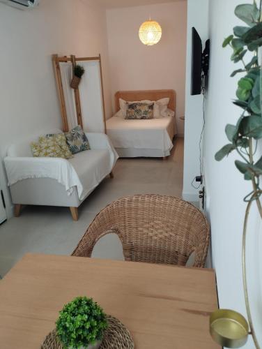 Ένα ή περισσότερα κρεβάτια σε δωμάτιο στο Casa Eva - Adults Only