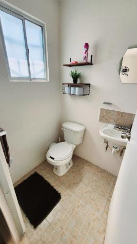 Koupelna v ubytování Bonita Casa en Hidalgo Quma