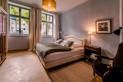 Katil atau katil-katil dalam bilik di Gästehaus Unter den Weiden, Halberstadt