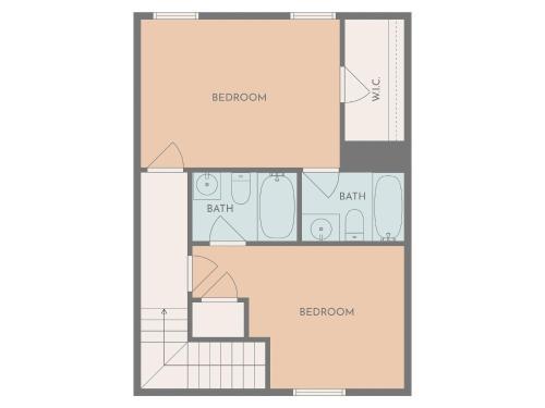 a floor plan of a house at Peaceful Getaway Hot Tub Perfect Location in Sevierville