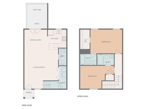 a floor plan of a house at Peaceful Getaway Hot Tub Perfect Location in Sevierville