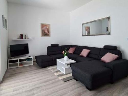 Televisyen dan/atau pusat hiburan di Luxury Apartment with heated pool in Starigrad