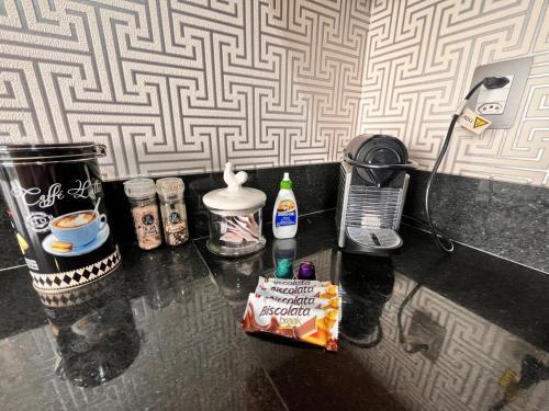 Dapur atau dapur kecil di Apartamento Studio in Cuiabá!