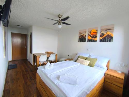 Ένα ή περισσότερα κρεβάτια σε δωμάτιο στο PAVLIN Bed & Breakfast