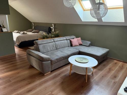 Posezení v ubytování Apartmán U Bystřických