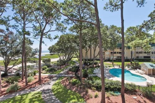 an image of a swimming pool at a resort at Unspoiled Beachfront Villa Sunrises from Balcony in Hilton Head Island