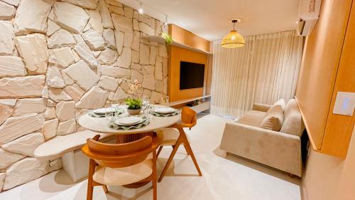 Ruang duduk di Jardins Almare Apart Hotel