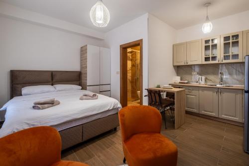 Apartman Ksenijaにあるベッド