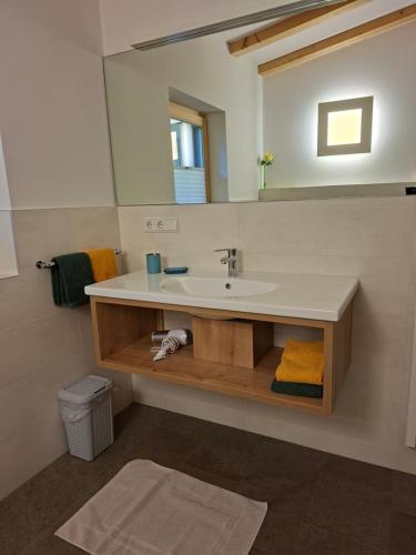 Koupelna v ubytování Haus Talblick