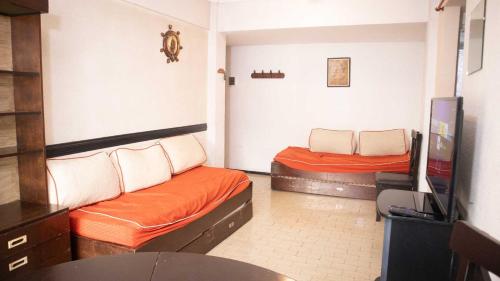 Χώρος καθιστικού στο Hermoso Departamento Centrico A Metros De La Playa
