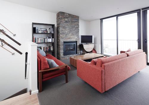 Posezení v ubytování Apartment K2 15 AMS Mt Buller