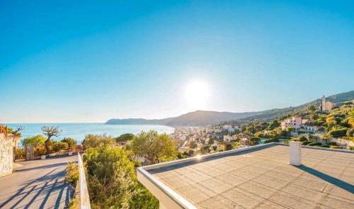 a view from the roof of a house at Oasi Relax Alassio Riviera in Alassio