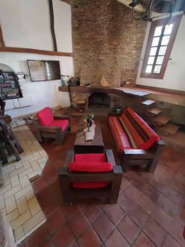 Ruang duduk di Casa Alquimia
