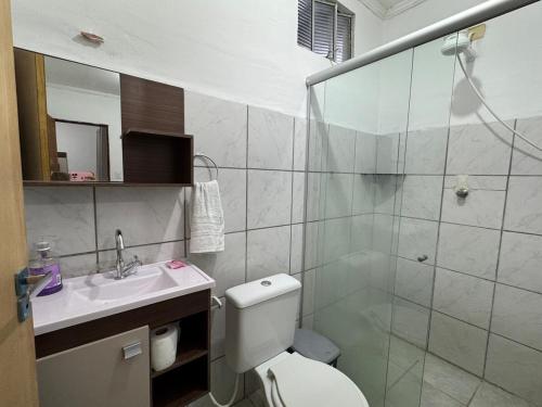 Koupelna v ubytování Apt12 Bem localizado 1 min Rodoviária de Petrolina
