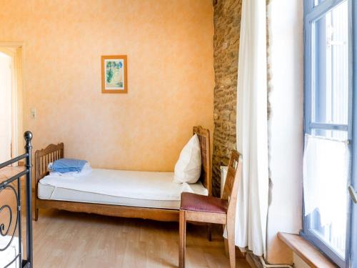 Katil atau katil-katil dalam bilik di Sea View Apartment in Le Pouldu