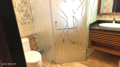 Koupelna v ubytování Hotel Mandawa Vilas