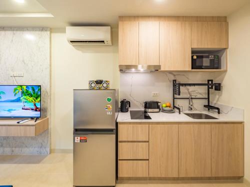 Η κουζίνα ή μικρή κουζίνα στο The Terraza Condotel