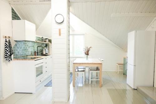 Køkken eller tekøkken på Toloppa Cozy Apartment, Ranua