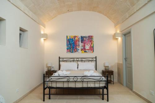 Postel nebo postele na pokoji v ubytování Lamacoppa Relax House